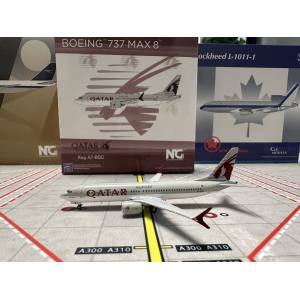 Qatar 卡塔尔航空 Boeing 737 MAX 8 A7-BSC  NG88013 NGmodels 1:400