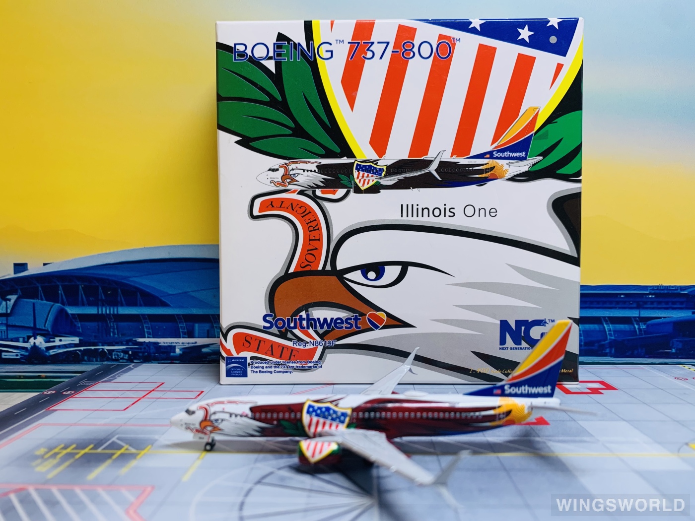 NGmodels 1:400 NG58161 Southwest Airlines 美国西南航空 Boeing 737-800 N8619F