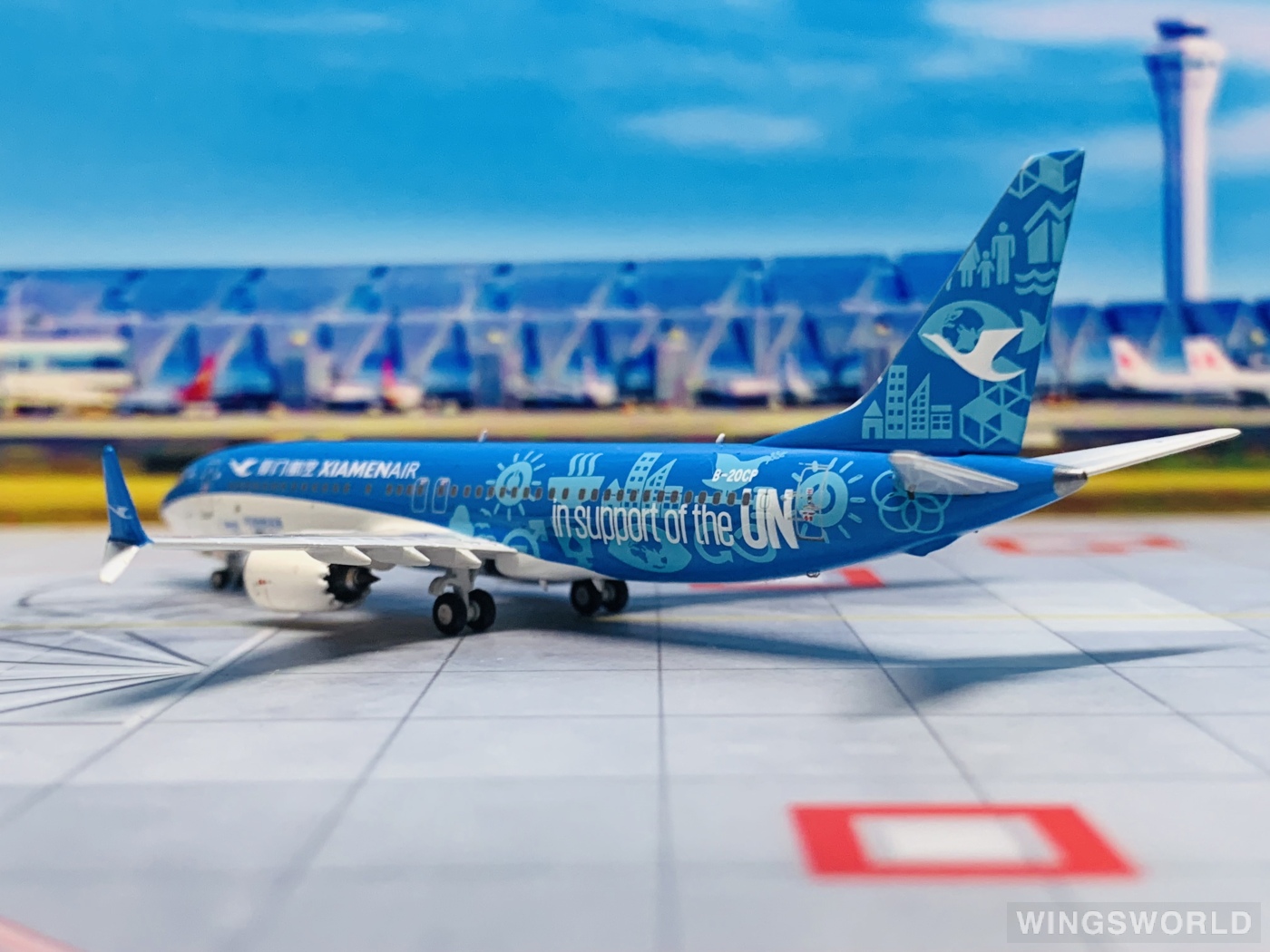 NGmodels 1:400 NG 88025 XiamenAir 厦门航空 Boeing 737 MAX 8 B-20CP