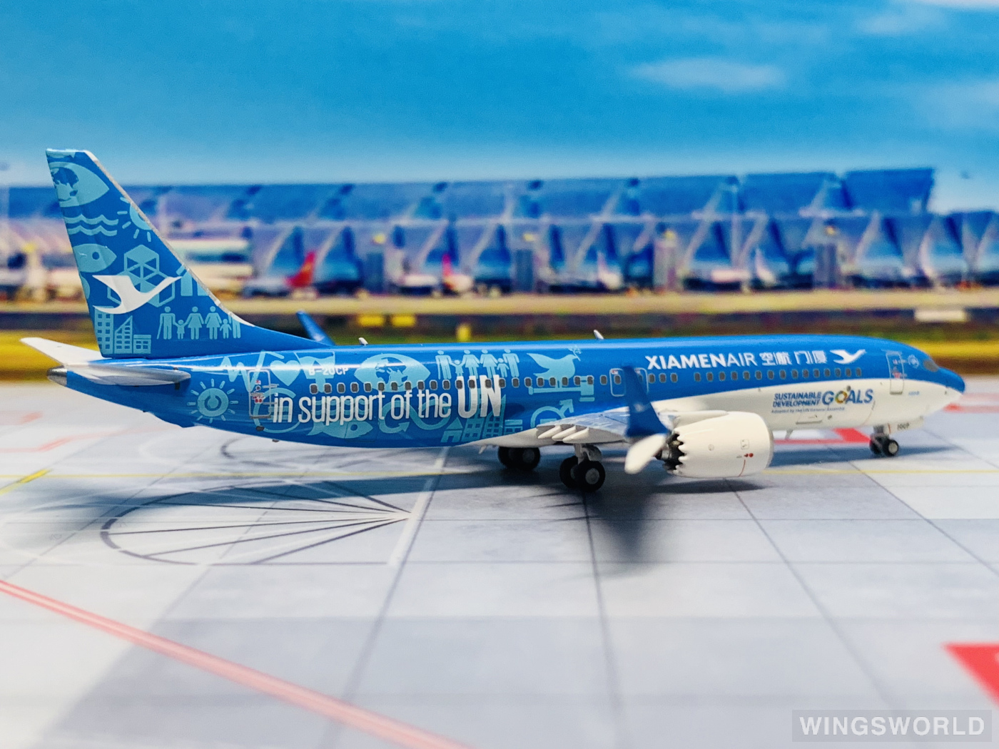 NGmodels 1:400 NG 88025 XiamenAir 厦门航空 Boeing 737 MAX 8 B-20CP