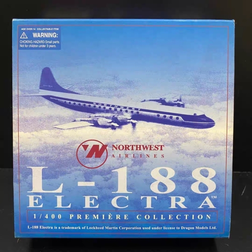 Northwest Airlines 美国西北航空 Lockheed L-188 Electra N130US  55702 Dragon Models 1:400