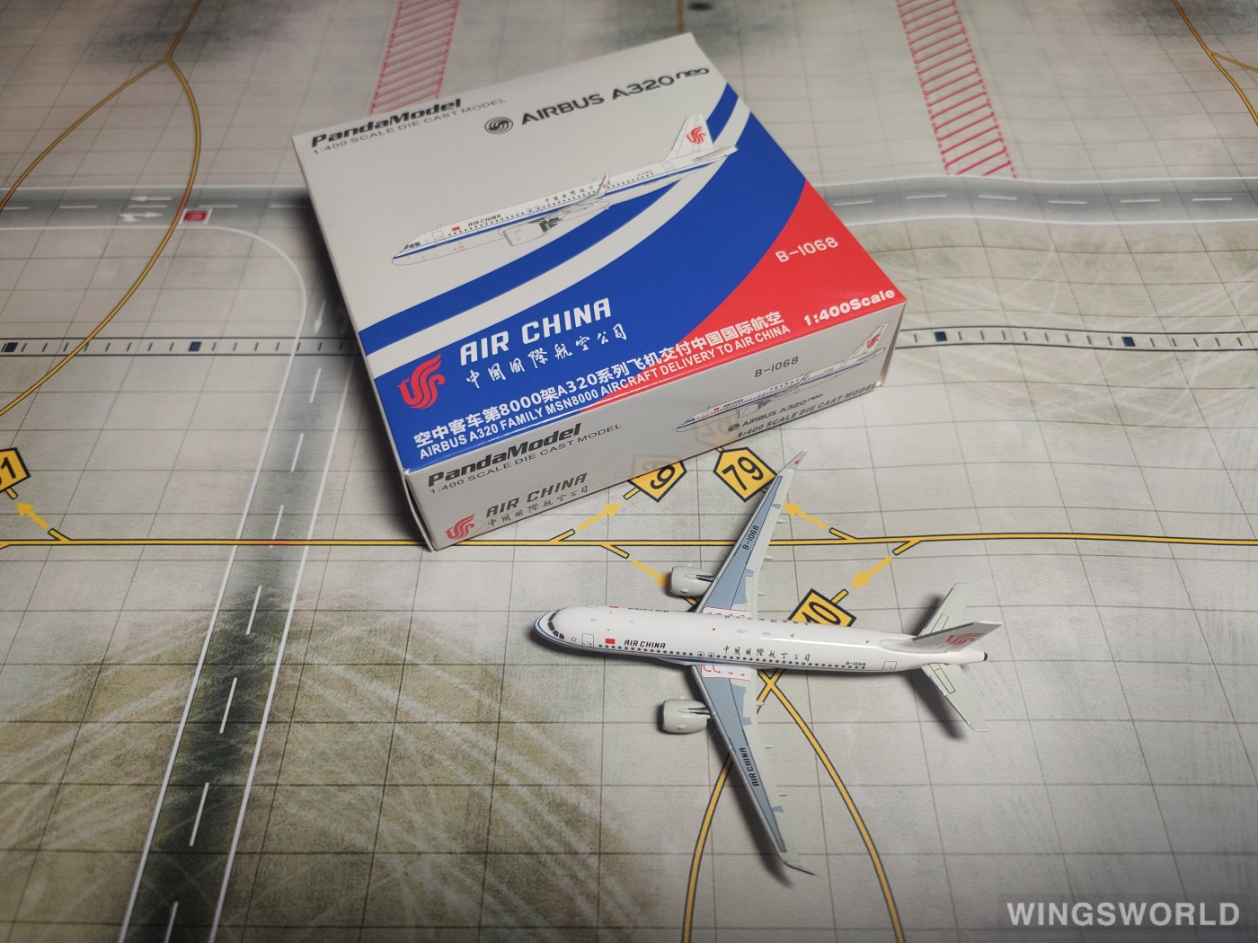 Pandamodel 1:400 PM-B-1068 Air China 中国国际航空 Airbus A320neo B-1068