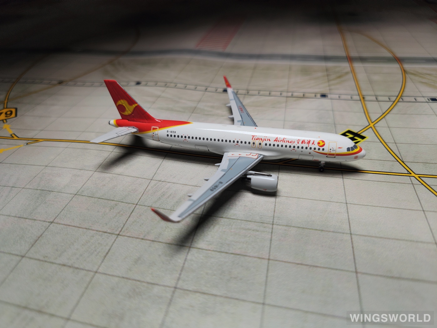 Skywings 1:400 SKY-023B Tianjin Airlines 天津航空 Airbus A320 B-1659