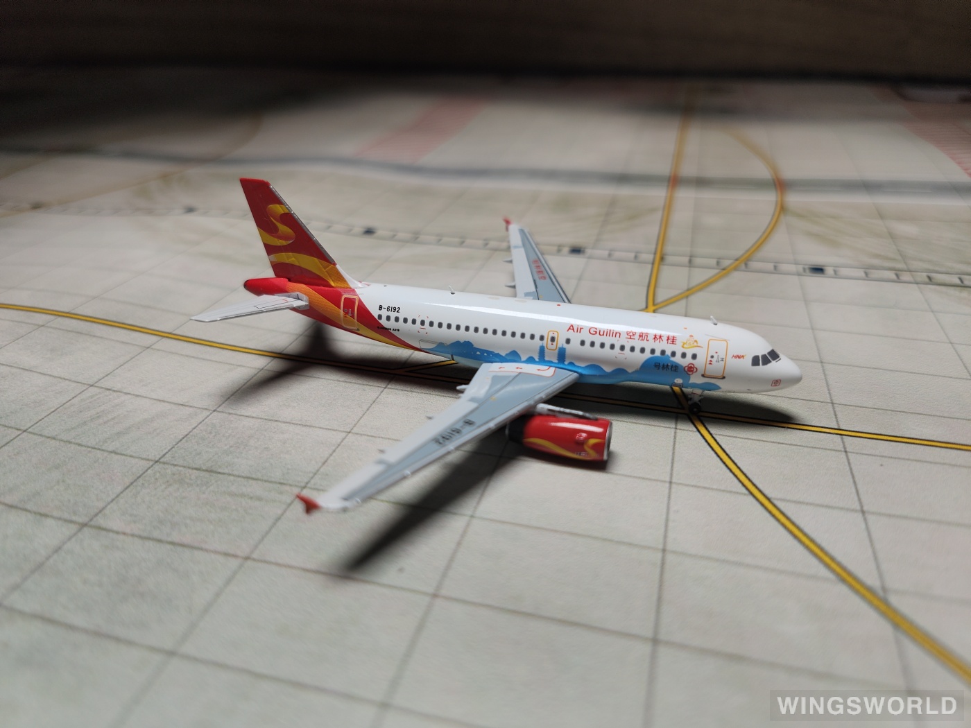 HYJLwings 1:400 HYJL11008 Air Guilin 桂林航空 Airbus A319 B-6192