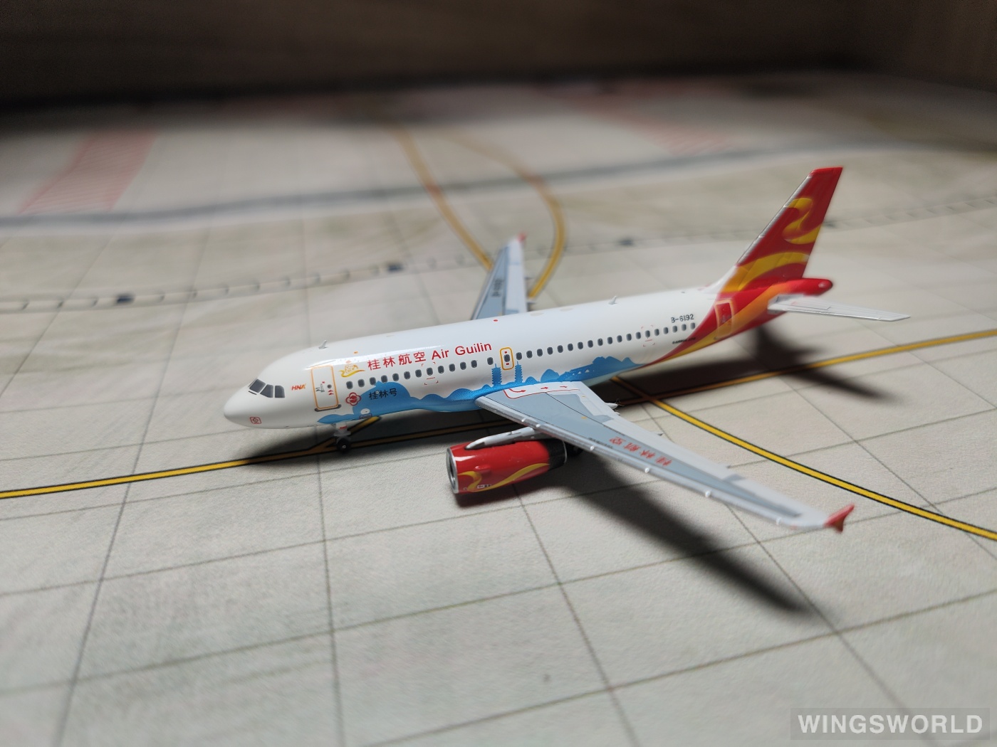 HYJLwings 1:400 HYJL11008 Air Guilin 桂林航空 Airbus A319 B-6192
