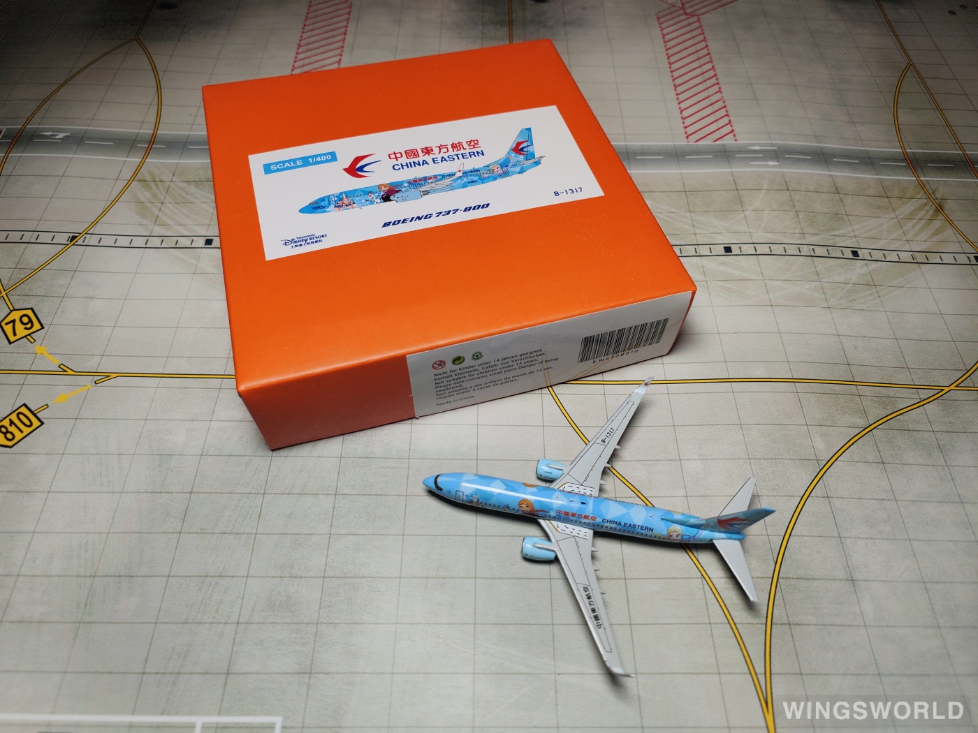 JC Wings 1:400 EW4738010 China Eastern 中国东方航空 Boeing 737-800 B-1317