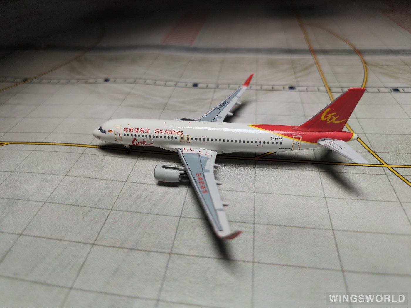 Skywings 1:400 SKY-032 GX Airlines 北部湾航空 Airbus A320 B-8655