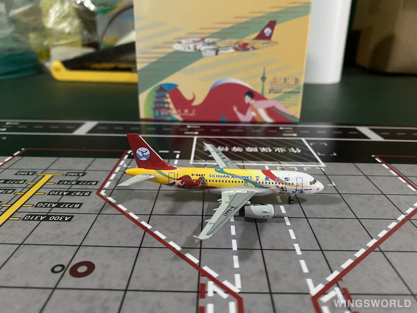 NGmodels 1:400 NG49025 Sichuan Airlines 四川航空 Airbus A319 B-6447