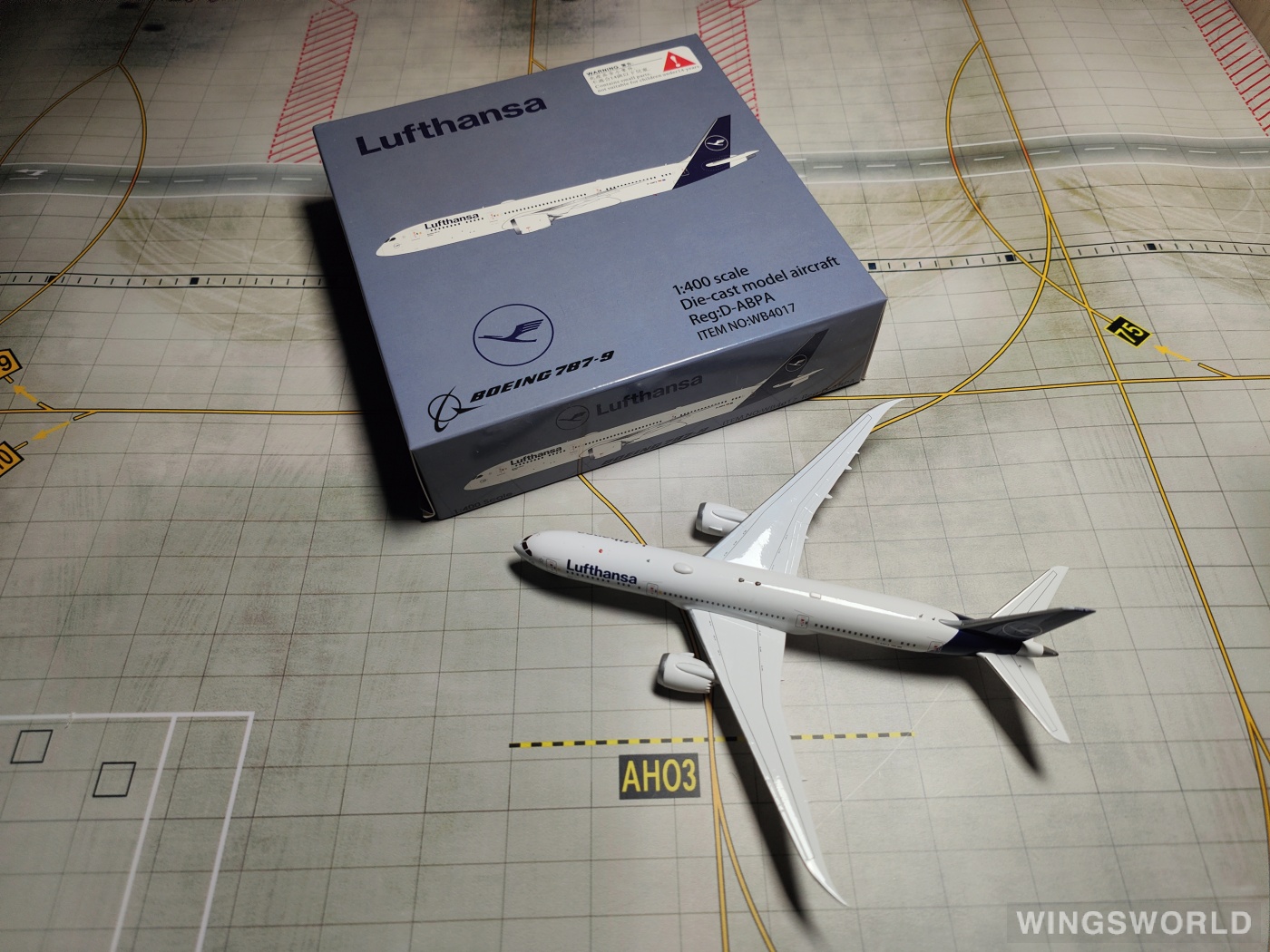 WB Models 1:400 WB4017 Lufthansa 汉莎航空 Boeing 787-9 D-ABPA