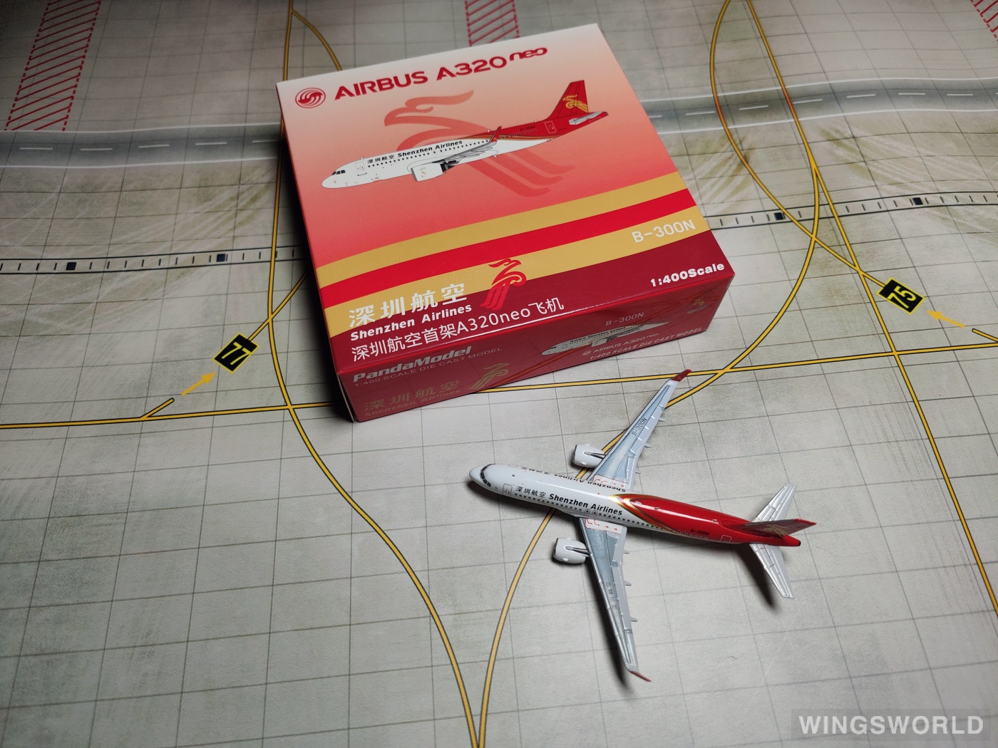 Pandamodel 1:400 PM-B-300N Shenzhen Airlines 深圳航空 Airbus A320neo B-300N