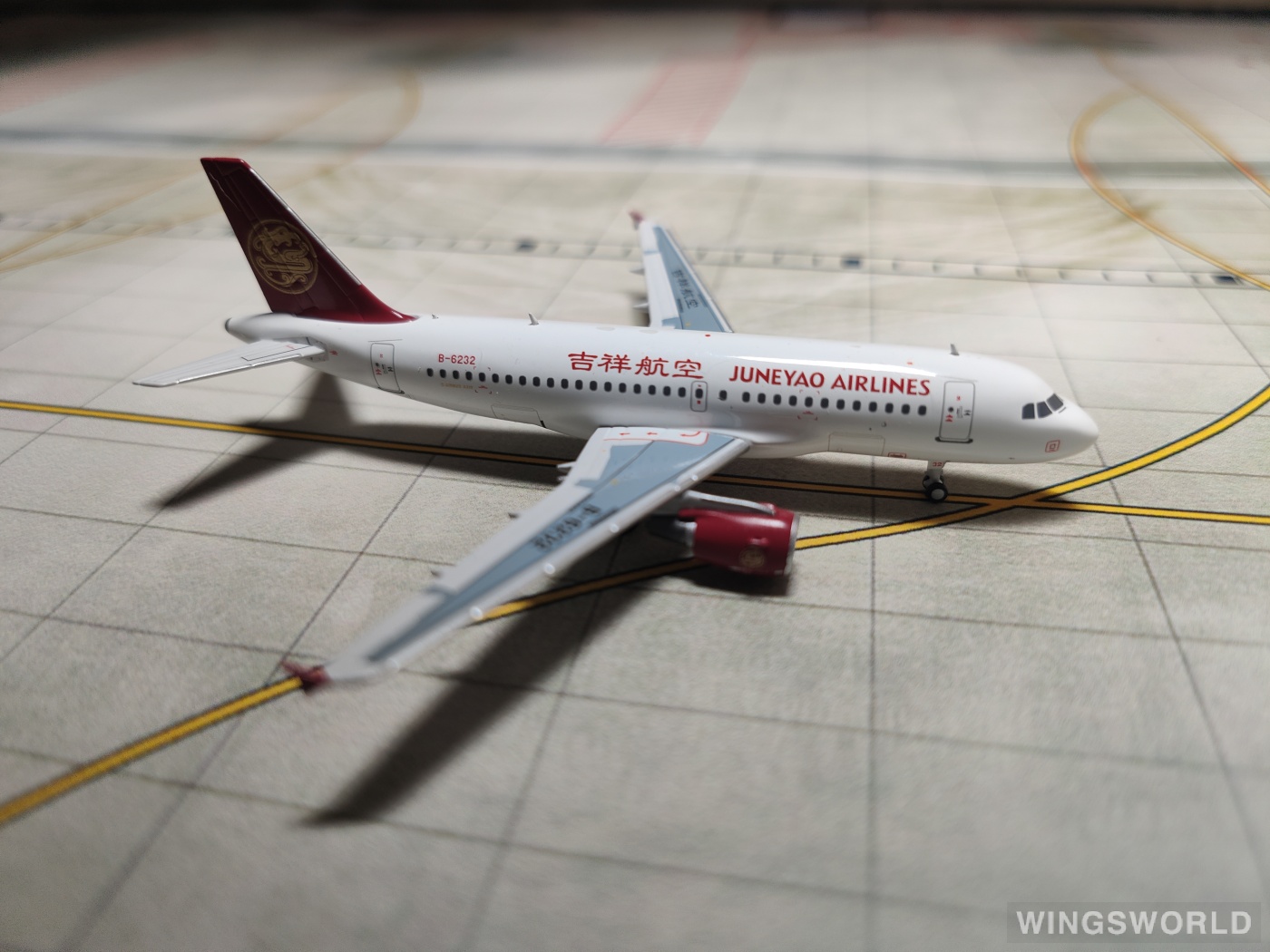 Pandamodel 1:400 31903 Juneyao Airlines 吉祥航空 Airbus A319 B-6232