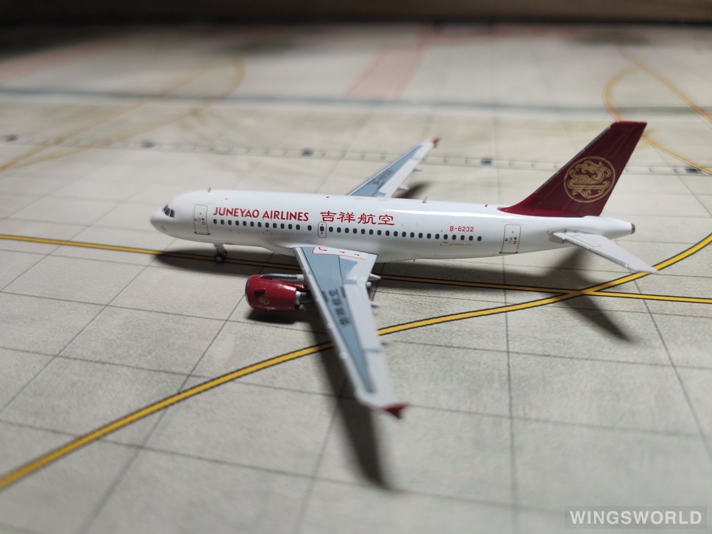 Pandamodel 1:400 31903 Juneyao Airlines 吉祥航空 Airbus A319 B-6232