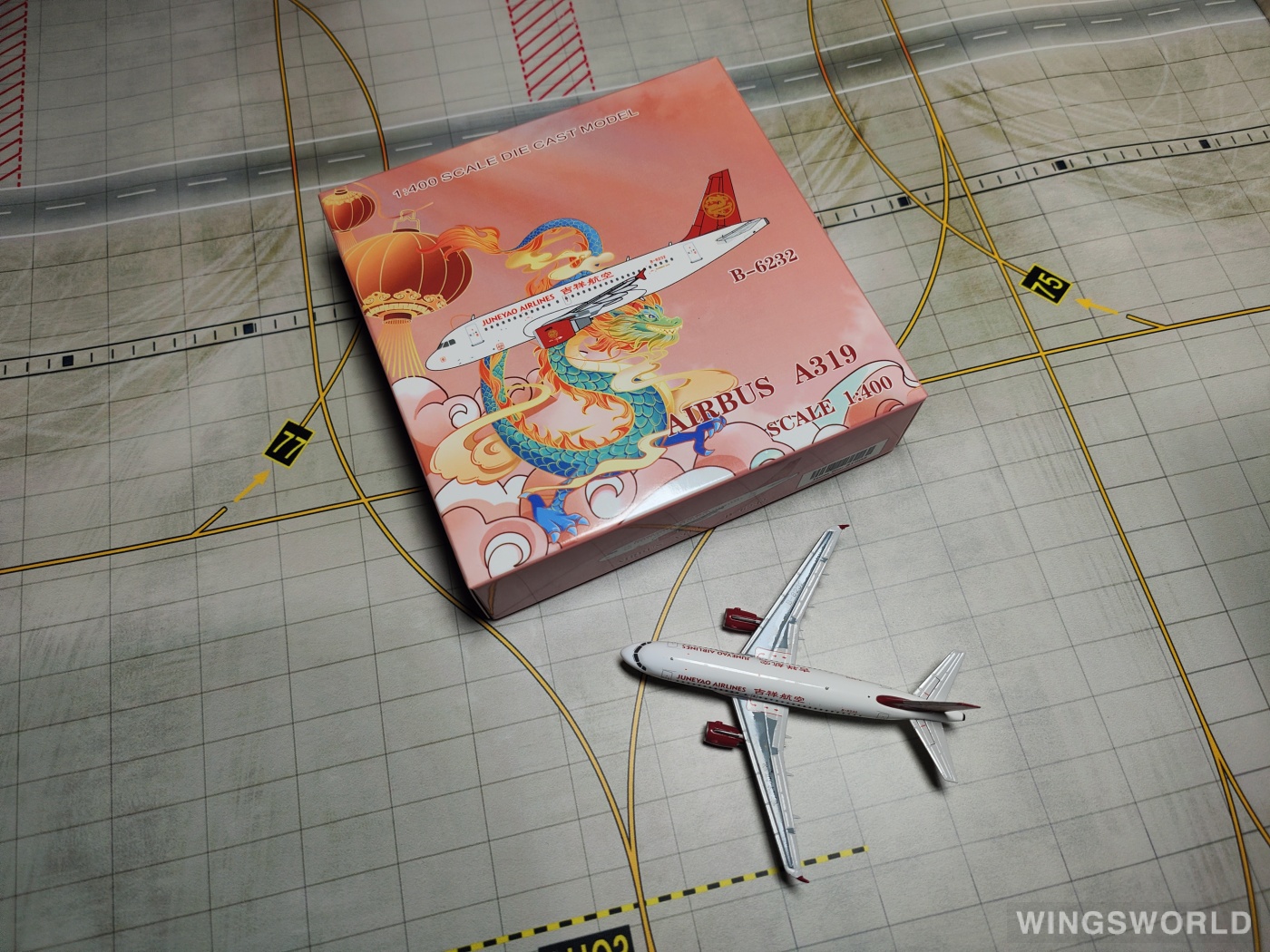 Pandamodel 1:400 31903 Juneyao Airlines 吉祥航空 Airbus A319 B-6232