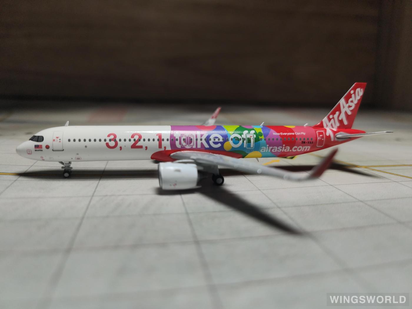 JC Wings 1:400 XX4249 AirAsia 亚洲航空 Airbus A321 9M-VAA