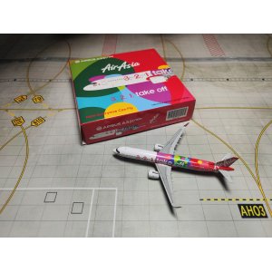 AirAsia 亚洲航空 Airbus A321 9M-VAA 3,2,1 Take Off XX4249 JC Wings 1:400