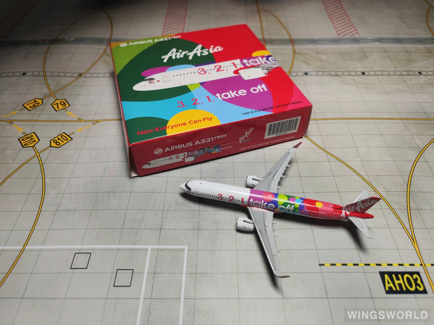 JC Wings 1:400 XX4249 AirAsia 亚洲航空 Airbus A321 9M-VAA