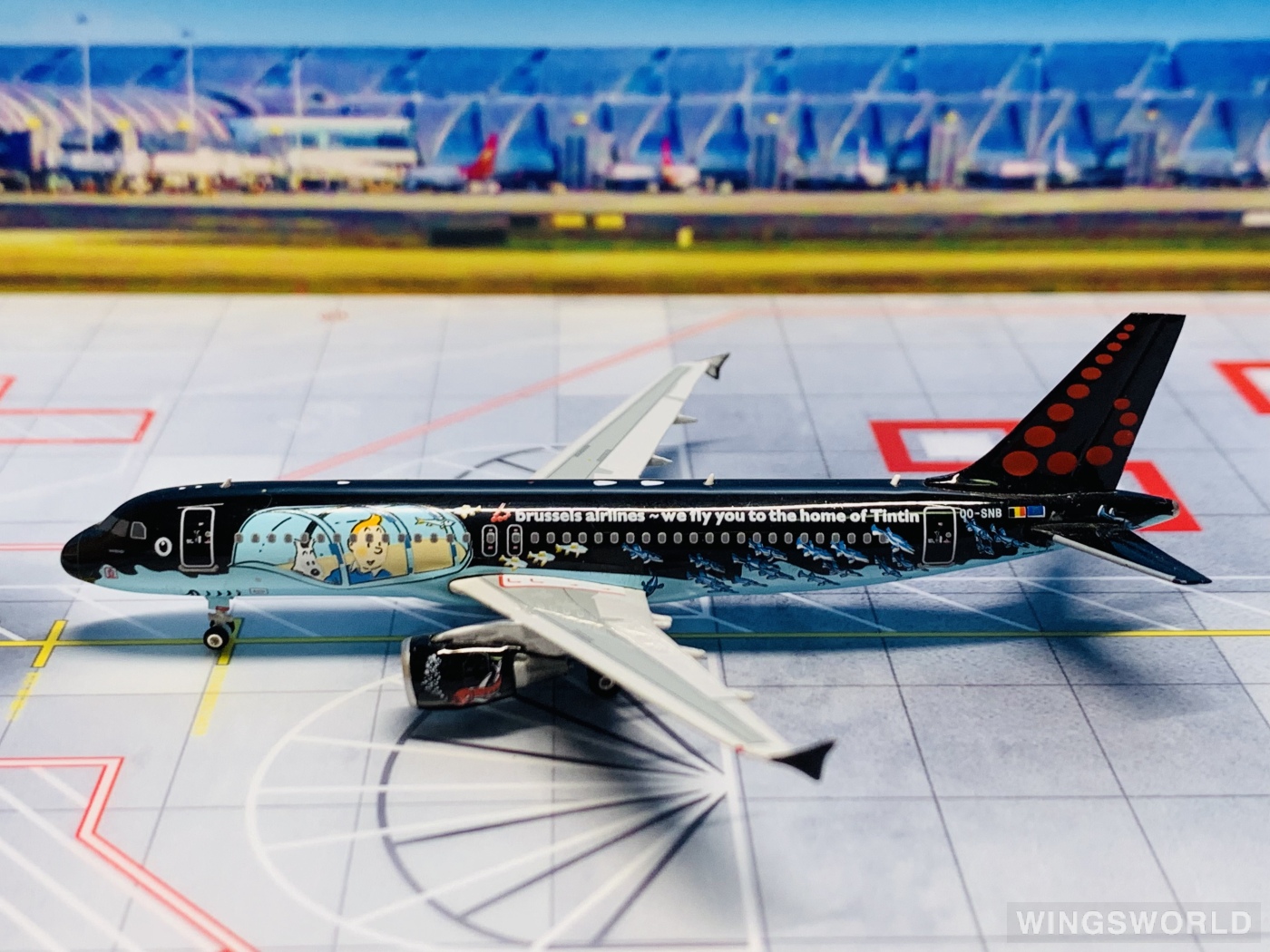 Phoenix 1:400 PH04078 Brussels Airlines 布鲁塞尔航空 Airbus A320 OO-SNB