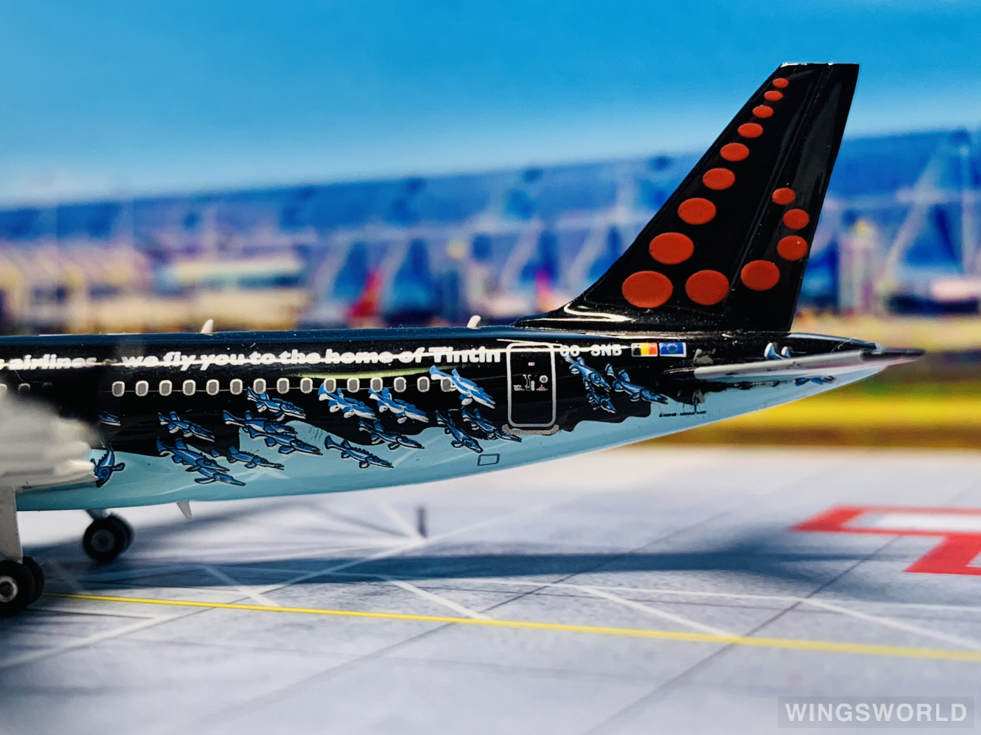 Phoenix 1:400 PH04078 Brussels Airlines 布鲁塞尔航空 Airbus A320 OO-SNB