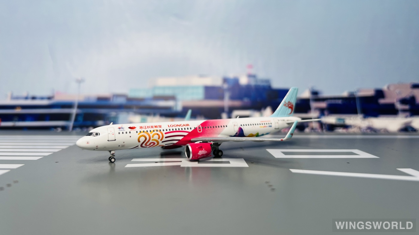 HYJLwings 1:400 HY210091 Loong Air 浙江长龙航空 Airbus A321neo B-329R