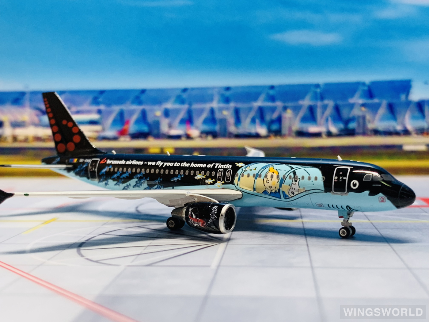 Phoenix 1:400 PH04078 Brussels Airlines 布鲁塞尔航空 Airbus A320 OO-SNB