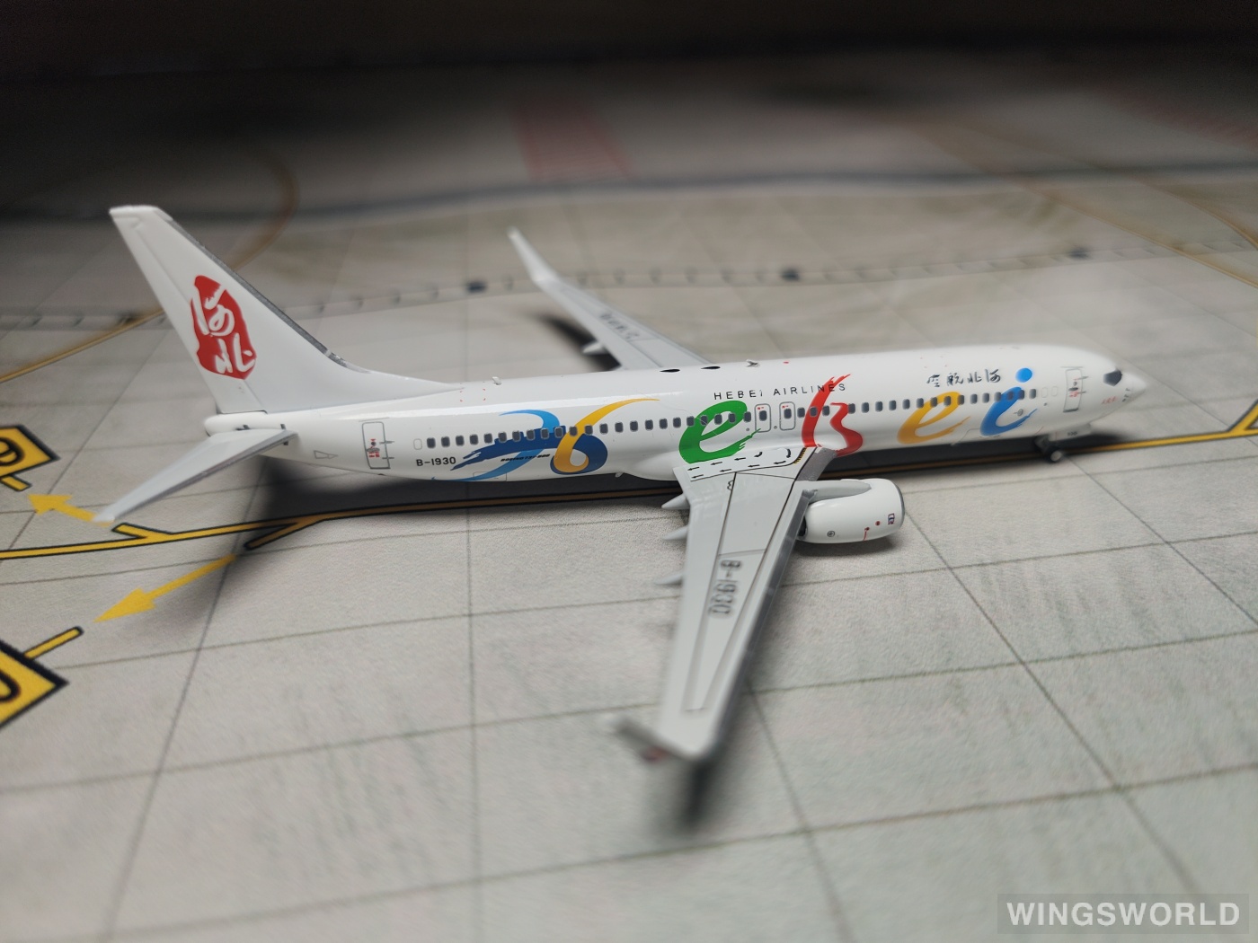 NGmodels 1:400 NG58058 Hebei Airlines 河北航空 Boeing 737-800 B-1930