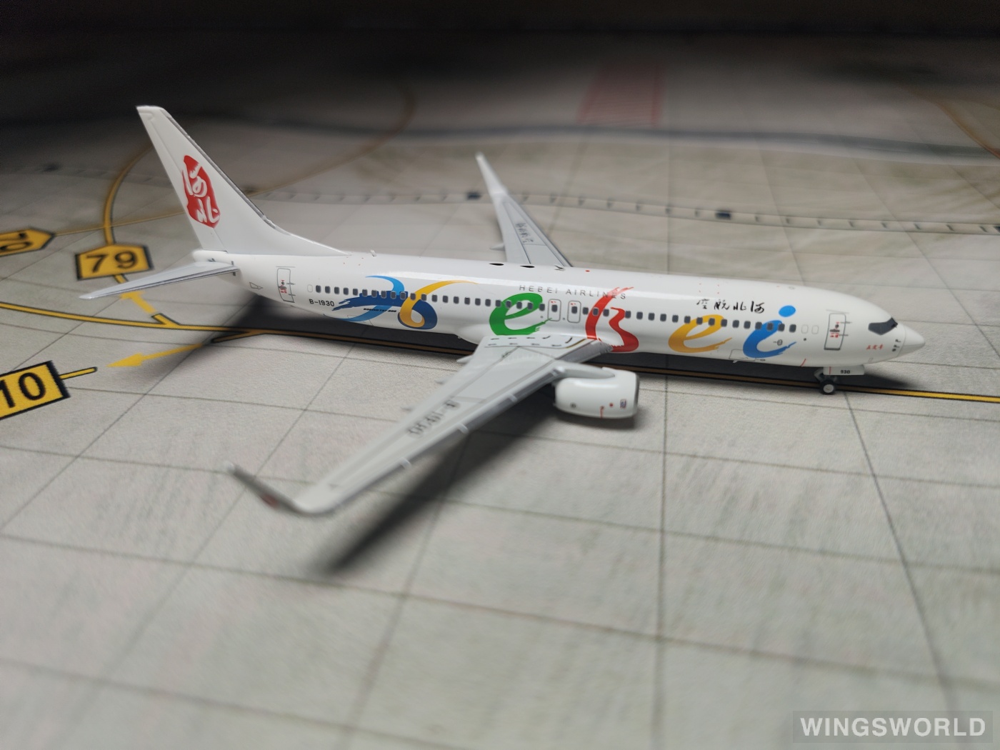 NGmodels 1:400 NG58058 Hebei Airlines 河北航空 Boeing 737-800 B-1930