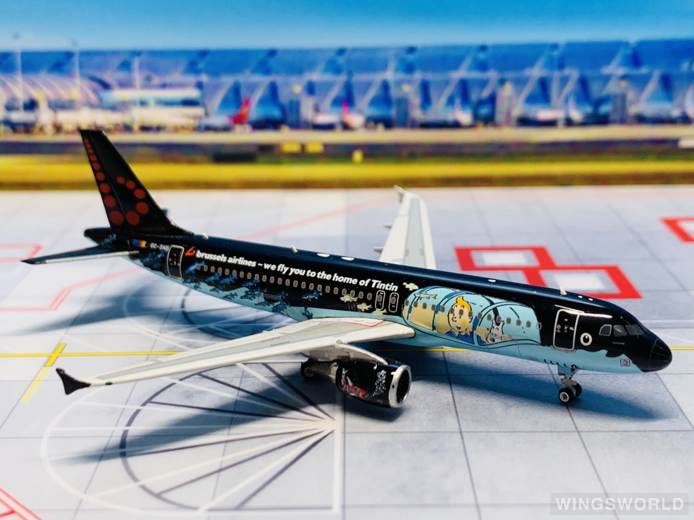 Phoenix 1:400 PH04078 Brussels Airlines 布鲁塞尔航空 Airbus A320 OO-SNB