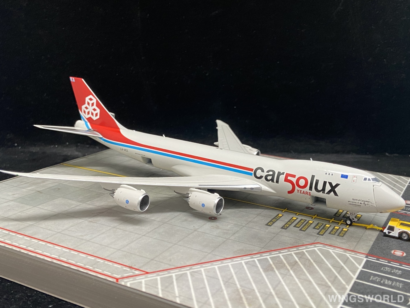JC Wings 1:400 XX4356C Cargolux 卢森堡货运航空 Boeing 747-8F LX-VCC