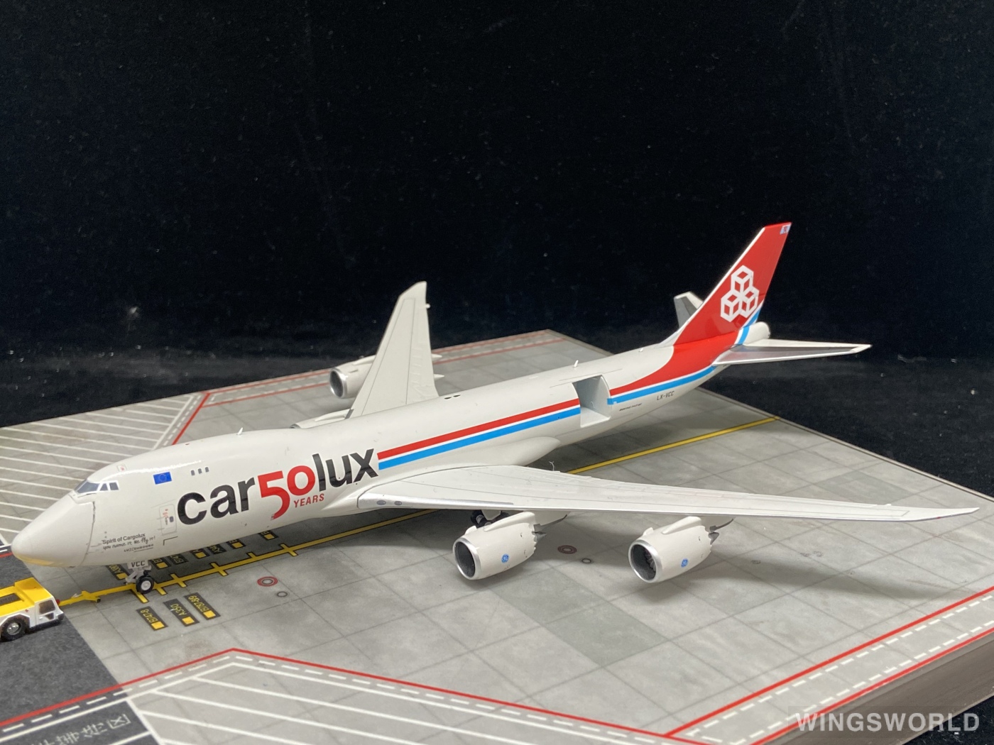 JC Wings 1:400 XX4356C Cargolux 卢森堡货运航空 Boeing 747-8F LX-VCC