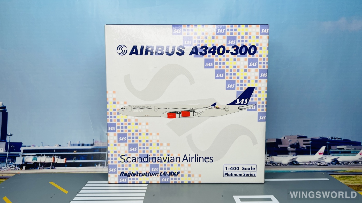 Phoenix 1:400 PH10574 SAS 北欧航空 Airbus A340-300 LN-RKF
