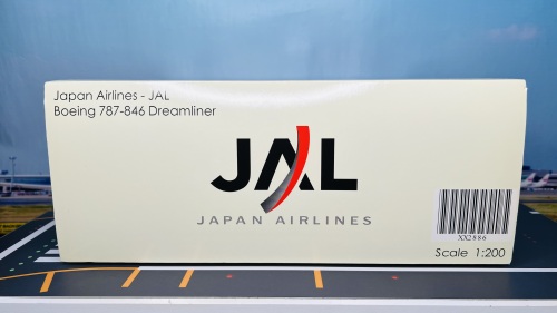 Japan Airlines 日本航空 Boeing 787-8 JA822J YY机 XX2886 JC Wings 1:200