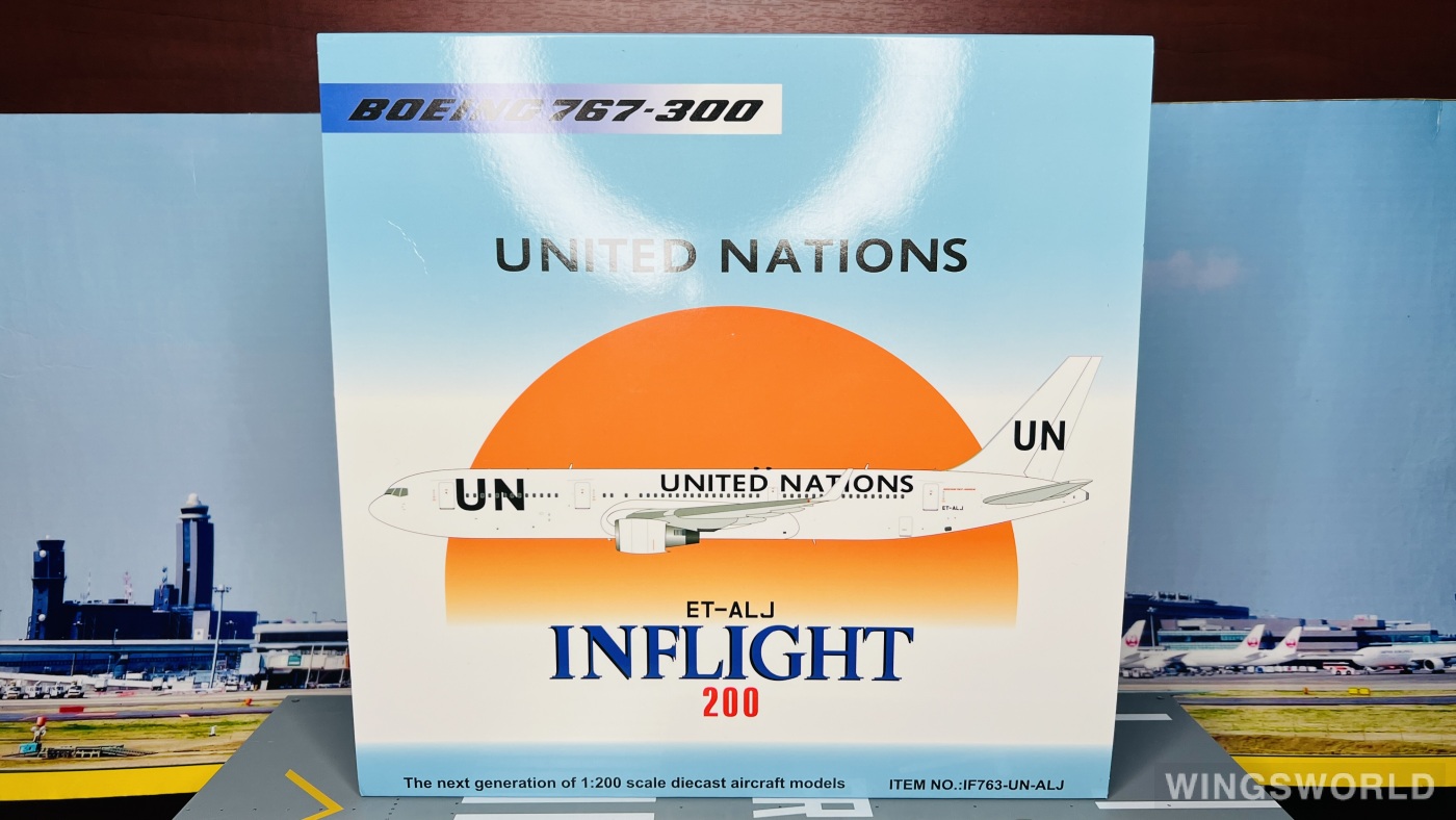 Inflight200 1:200 IF763-UN-ALJ United Nations 联合国 Boeing 767-300ER ET-ALJ