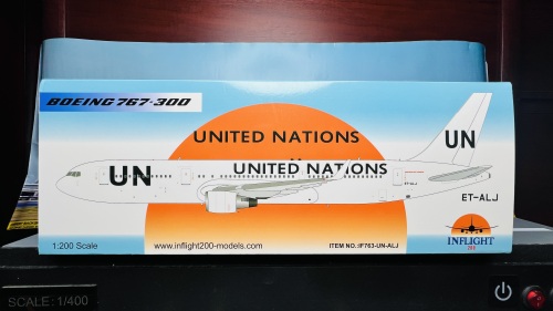 Inflight200 1:200 Boeing 767-300ER United Nations 联合国IF763-UN