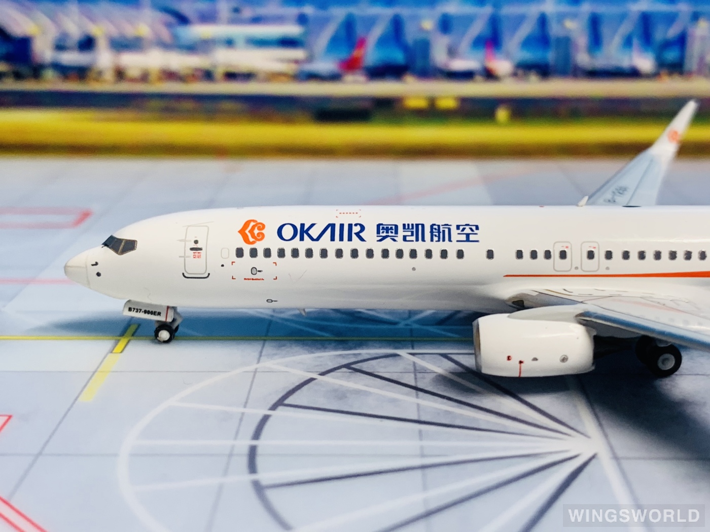 NGmodels 1:400 NG79019 Okay Airways 奥凯航空 Boeing 737-900ER B-1291