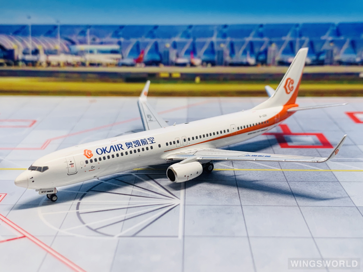 NGmodels 1:400 NG79019 Okay Airways 奥凯航空 Boeing 737-900ER B-1291