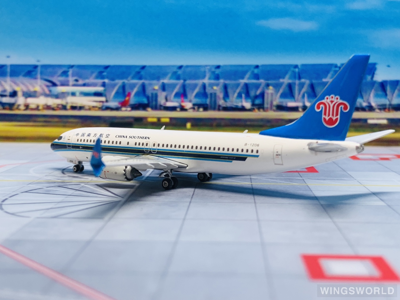 Phoenix 1:400 PH11436 China Southern 中国南方航空 Boeing 737 MAX 8 B-1206