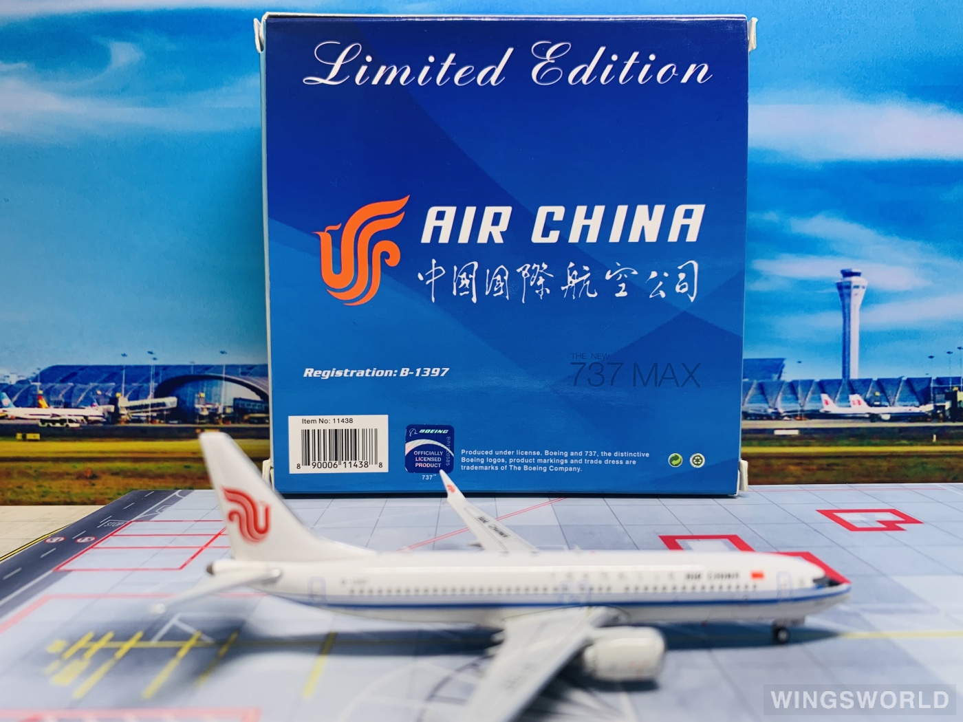 Phoenix 1:400 PH11438 Air China 中国国际航空 Boeing 737 MAX 8 B-1397