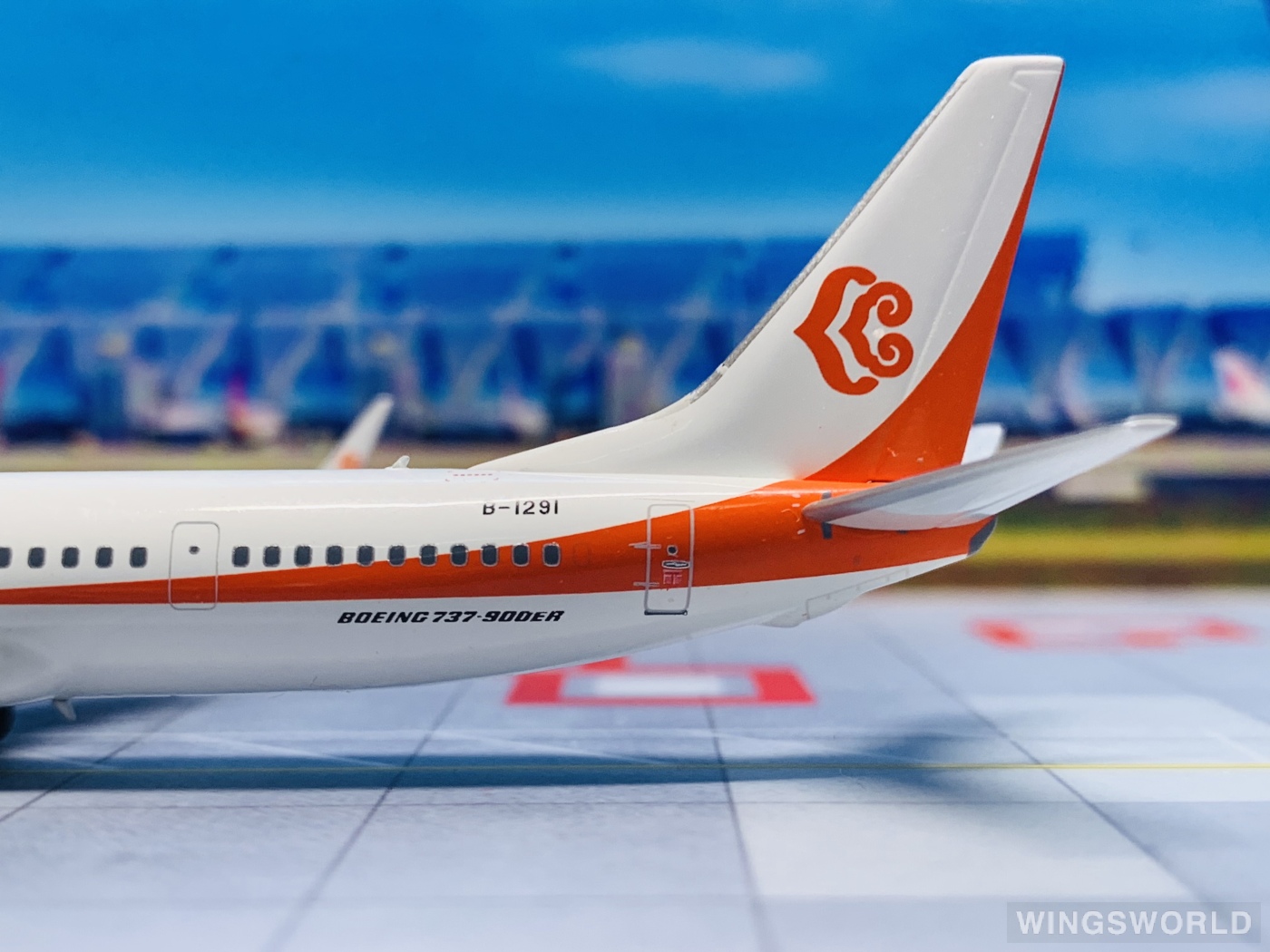 NGmodels 1:400 NG79019 Okay Airways 奥凯航空 Boeing 737-900ER B-1291