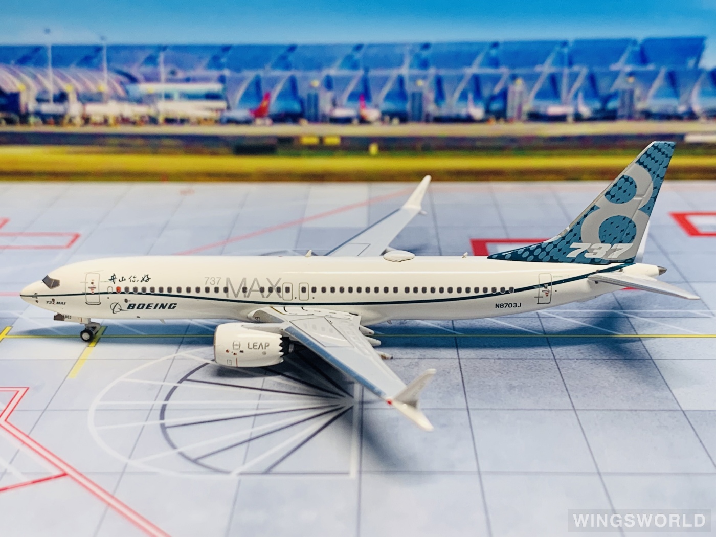 Pandamodel 1:400 PMN8703J Boeing 波音公司 Boeing 737 MAX 8 N8703J