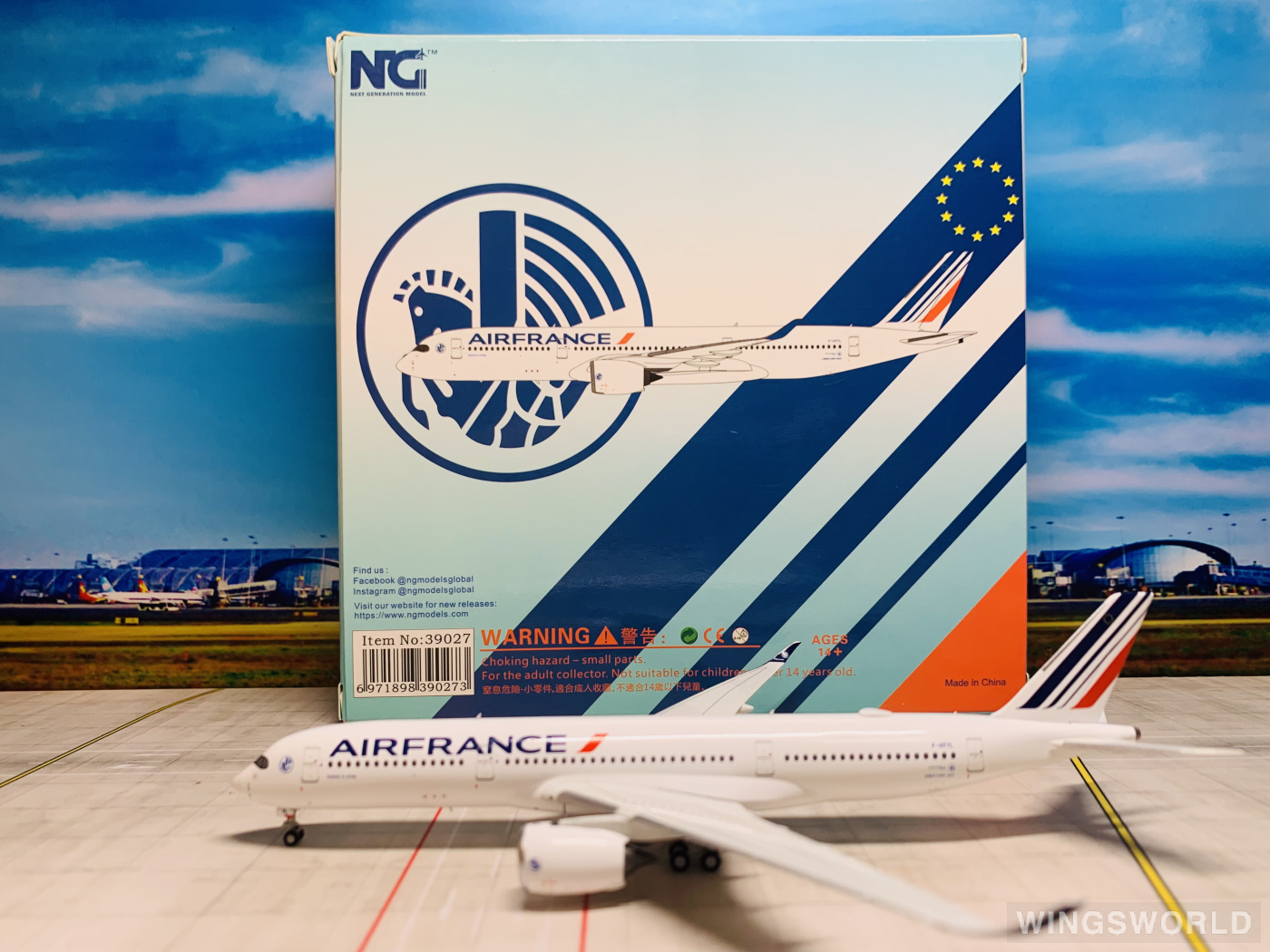 NGmodels 1:400 NG39027 Air France 法国航空 Airbus A350-900 F-HTYL