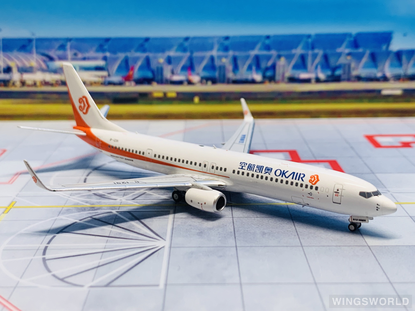 NGmodels 1:400 NG79019 Okay Airways 奥凯航空 Boeing 737-900ER B-1291