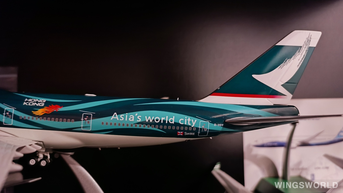 WB Models 1:200 WB-747-4-058 Cathay Pacific 国泰航空 Boeing 747-400 B-HOY