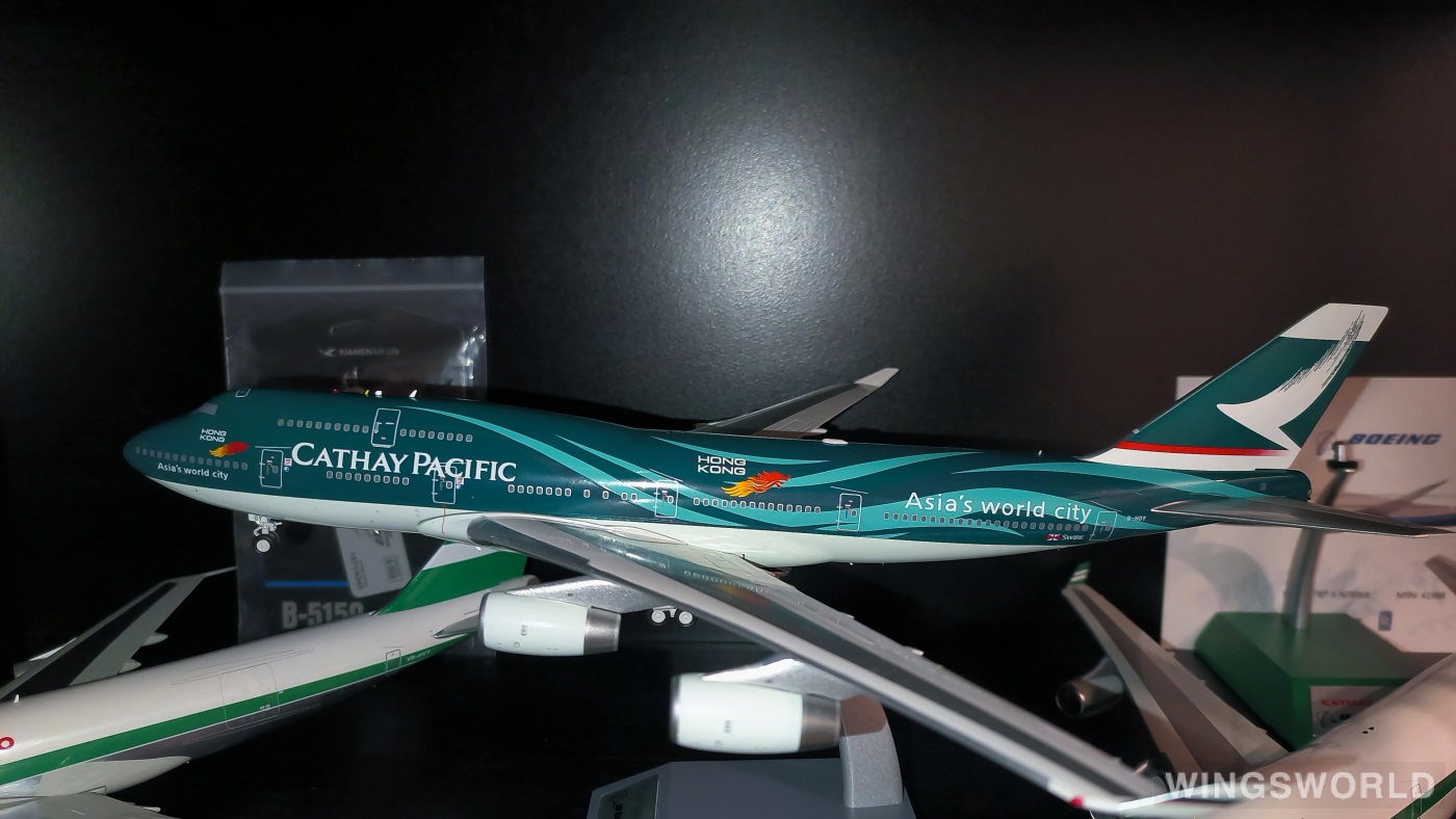 WB Models 1:200 WB-747-4-058 Cathay Pacific 国泰航空 Boeing 747-400 B-HOY