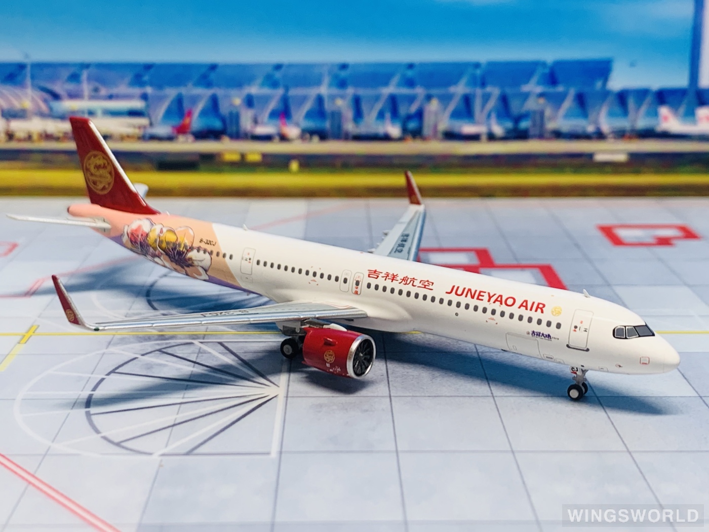 HYJLwings 1:400 HY210085 Juneyao Airlines 吉祥航空 Airbus A321neo B-32CJ