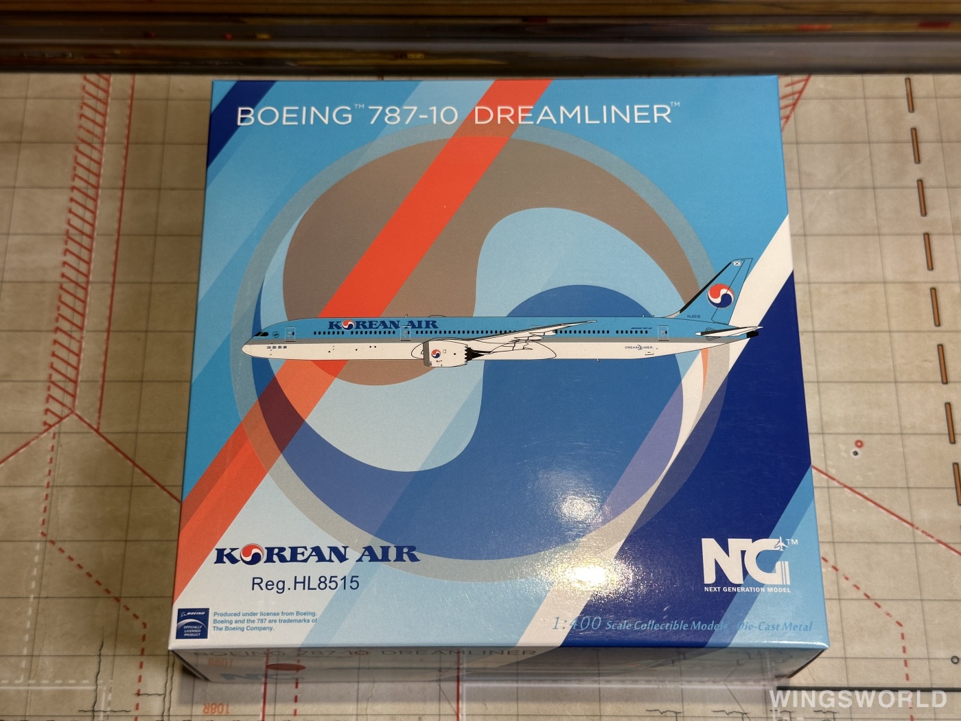 NGmodels 1:400 NG56022 Korean Air 大韩航空 Boeing 787-10 HL8515