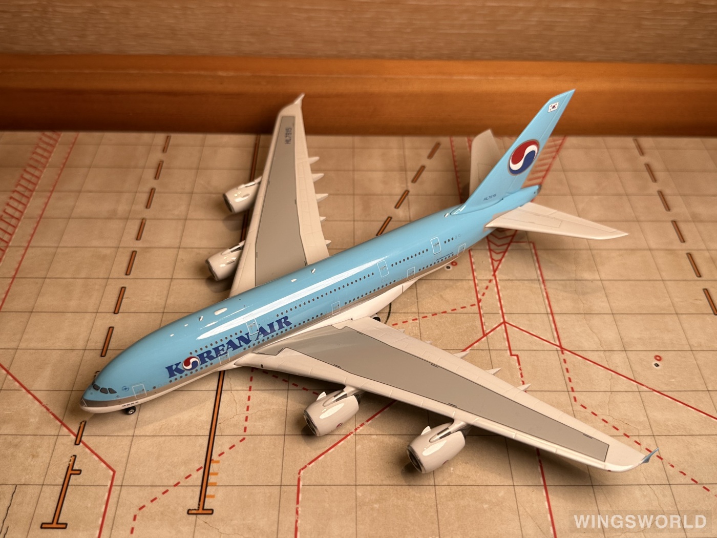 Phoenix 1:400 PH04247 Korean Air 大韩航空 Airbus A380-800 HL7615