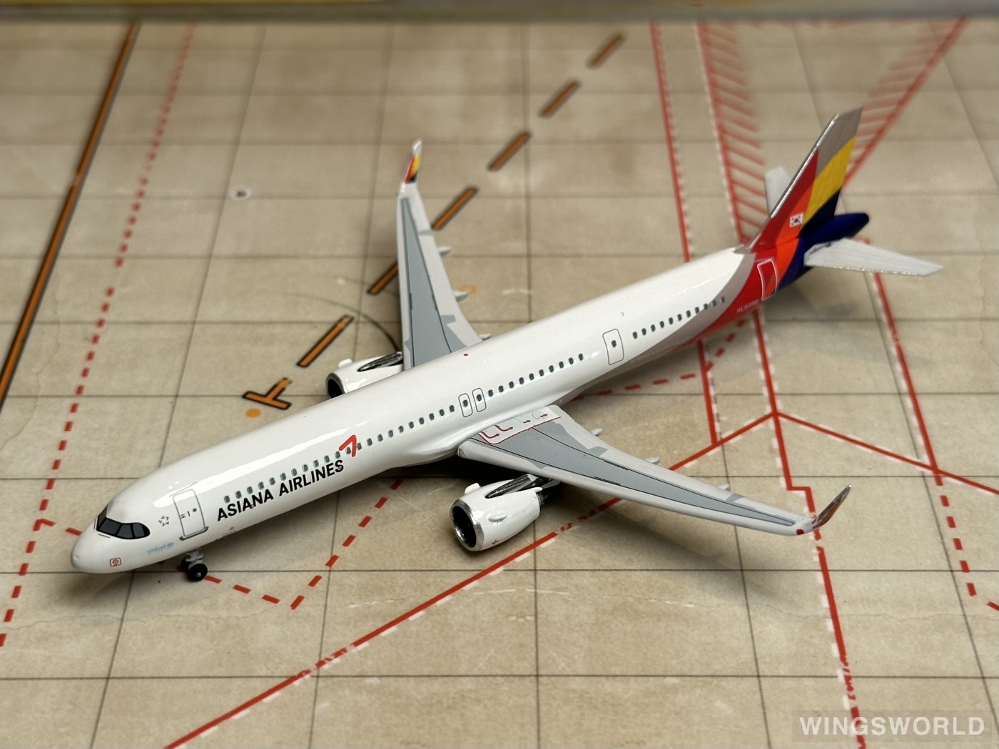 AeroClassics 1:400 AC411071 Asiana 韩亚航空 Airbus A321neo HL8356