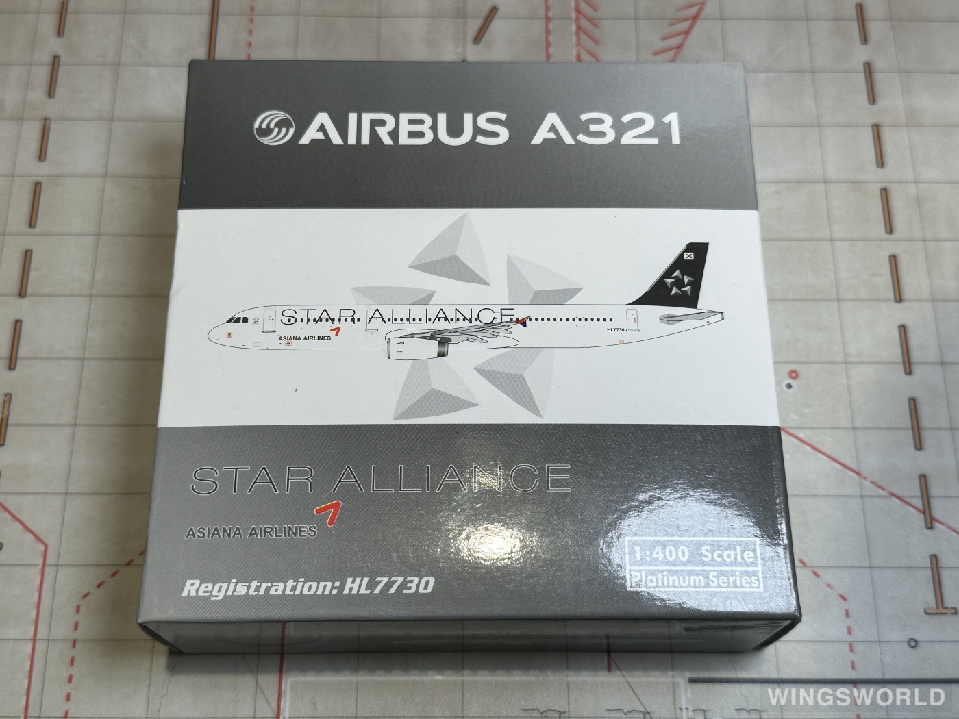 Phoenix 1:400 PH10827 Asiana 韩亚航空 Airbus A321 HL7730