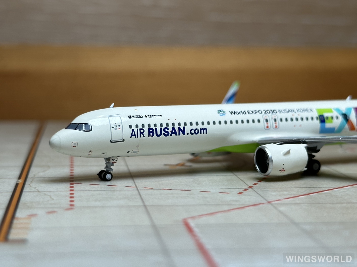 NGmodels 1:400 NG13059 Air Busan 釜山航空 Airbus A321neo HL8504