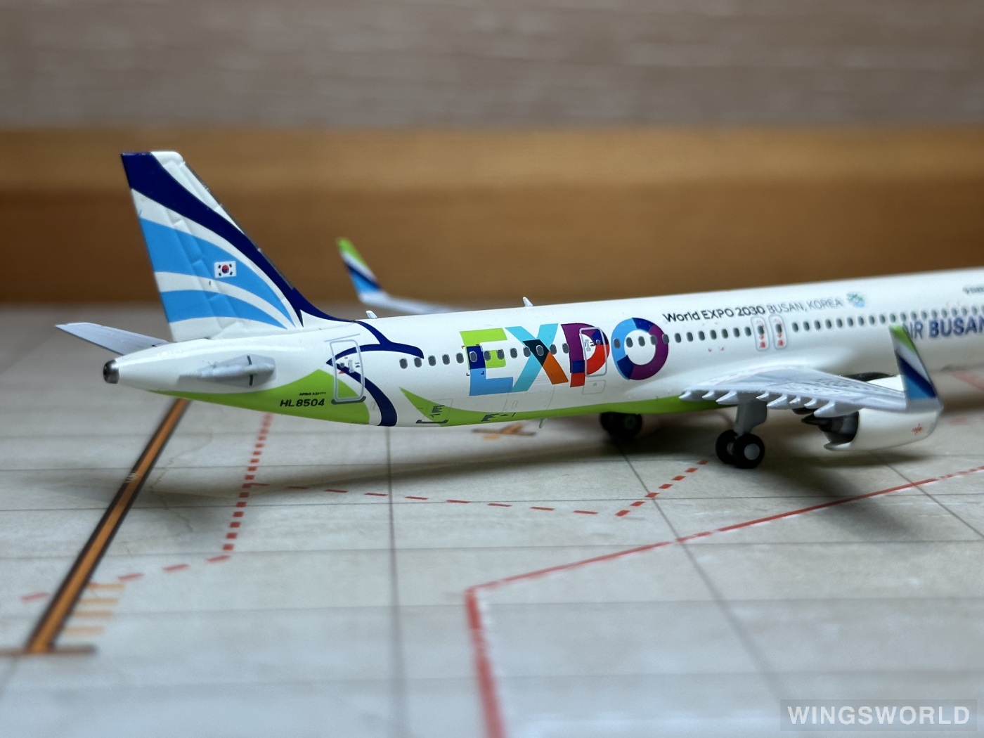 NGmodels 1:400 NG13059 Air Busan 釜山航空 Airbus A321neo HL8504